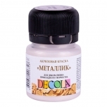 Akrüülvärv Metallik Hõbe hele 20ml Decola