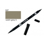 Akvarellitav pintselpliiats Tombow nr 57 DUAL BRUSH Soe hall 5