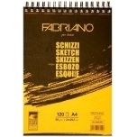 Visandiplokk Fabriano spiraal A4 90g 120lehte