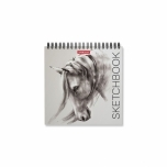 Visandiplokk spiraalis 17x17cm 120g WILD HORSE, 40 lehte