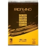 Visandiplokk Fabriano spiraal A3 90g 100lehte