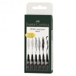 Tindipliiatsid Faber-Castell PITT artist pen 199 6tk