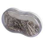 Kirjaklambrid 220-25 mm, metalsed, plastkarbis 50 tk 1375