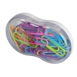 Kirjaklambrid 280-28 mm, värvilised, 35 tk plastkarbis 1368