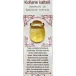 Kollane kaltsiit auguga kivi