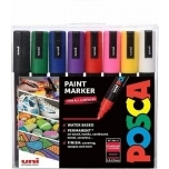 Markerid POSCA PC-5M Tume universaal 8 tk