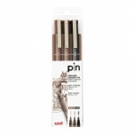 Joonistusmarker fineliner,veekindel Uni pen 3tk Sepia ja Must 