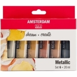 Akrüülvärvid Talens 6x20ml Metallic Amsterdam