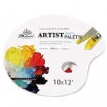 Paber palett ovaal paleti kuju 30X35CM 250gr 10 lehte Phoenix