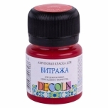 Klaasivärv Decola Punane 20ml 