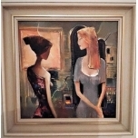 Jüri Ristna õlimaal Tüdrukud 35x35 1991.a 