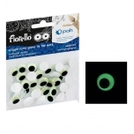 Silmad kleebitavad Liikuvad Fiorello 12mm 50 tk pimeduses helendavad FIORELLO