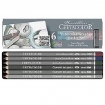 Akvarell-grafiitpliiatsite komplekt Cretacolor, 6 tk.