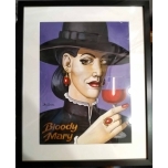 Bloody Mary.42*30 Jaan Männik akrüülmaal Raamitud