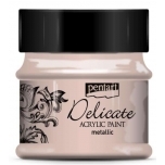 Akrüülvärv Rose kuld Delicate metallik Pentart 50ml