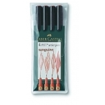 Faber-Castell Tindipliiatsite komplekt Sangviin(S,F,M,B)