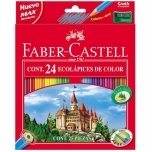 Värvipliiatsid Faber-Castell Castle 24v+teritaja