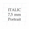 Kalligraafia plokk kaldkiri I7,5P Italic Portrait 120gr 50lehte