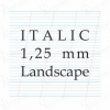 Kalligraafia plokk kaldkiri I1,25L Italic Landscape 120gr 50lehte