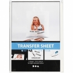 Transfer paber heledale tekstiilile 21,5x28 cm  läbipaistev, 5 lehte