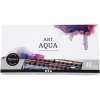 Akvarellide komplekt Art Aqua 48 värvi metallkarp