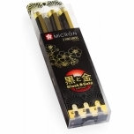Sakura Pigma Micron joonistusmarker Black ja Gold Edition 3tk