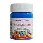 Akrüülvärv Fluorescent Helesinine Decola 50ml