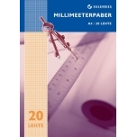 Millimeeterpaber A4, 20 lehte liimplokk