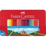 Värvipliiatsid Faber-Castell 60-värvi metallkarbis