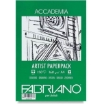 Joonistuspaber Fabriano Accademia Artist A4 160gr 150lehte