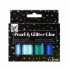 Glitter ja pärl liim Craft Sensations Sinised toonid 4x20ml