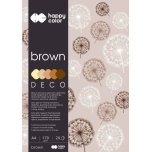 Värviline paber Deco Brown Happy Color A4 170gr 20lehte