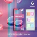 Akvarellvärvide komplket Macaron pärlmutter toonid 6tk