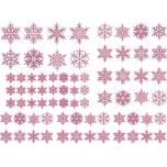 Portselani kleeppilt White Velvet Snowflakes A5