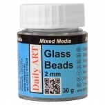 Glass Beads 2.0 mm, jar 25ml MINI PVC DA17801000