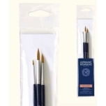 Pintslite komplekt LB Fine sünteetiline ümar 2+6+10 lühike 3tk