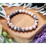 Käevõru Pink Zebra Jaspis 8mm.Õnn ja optimism.