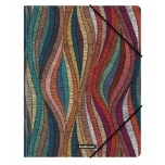 Nurgakummiga plastmapp A4 Mosaic