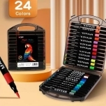 Akrüülmarkeri plastkohver 24tk