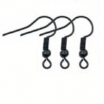 Musta tooniga kõrvarõnga konksud 4tk