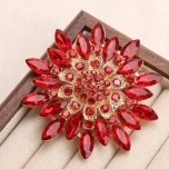 Pross Punane Barokk stiilis lill 7cm(karbis)