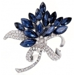 Pross siniste kividega lehed 4,3cm