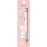Mehaaniline pliiats Tombow Monograph 0.5mm Puuderroosa Profi 1tk+kustukumm