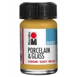 Portselani-ja klaasivärv Marabu Metallic-Gold Glossy 784 15ml 