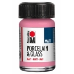 Portselani-ja klaasivärv Marabu Matt 15ml 133 Rose pink