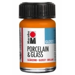 Portselani-ja klaasivärv Marabu Orange Glossy 013 15ml 