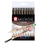 Sakura Pigma Micron joonistusmarker Värviline 9tk 05 0,45mm Sakura