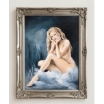 Akt.Blond.Hõbe raamis.Õlimaal.50*70cm